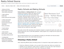Tablet Screenshot of pastryschoolsource.com